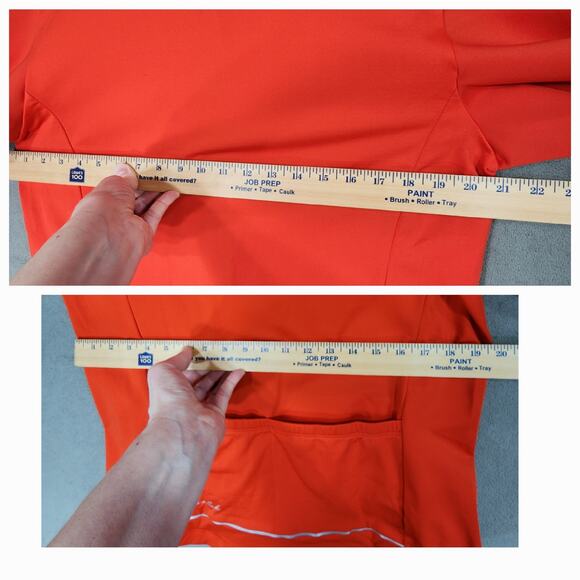 Przewalski Cycling Bike Jacket sz L Men Red Gray Reflective Full Zip Pockets NEW - Picture 4 of 13